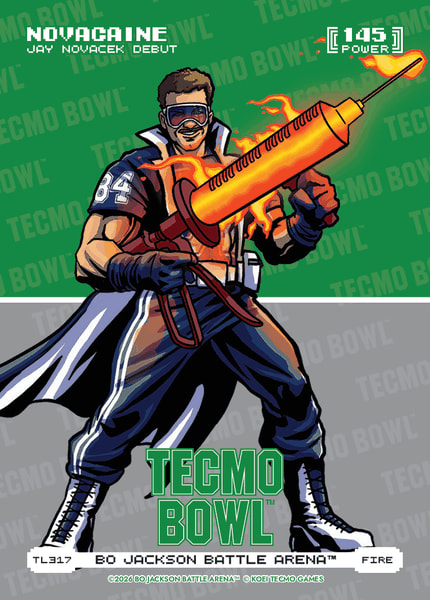 Fire Tecmo Bowl Logofoil