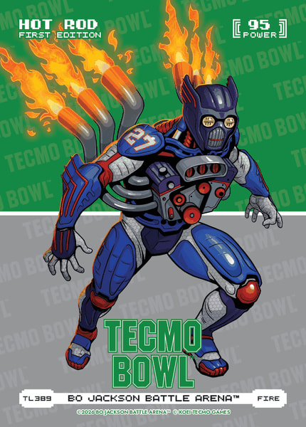 Fire Tecmo Bowl Logofoil