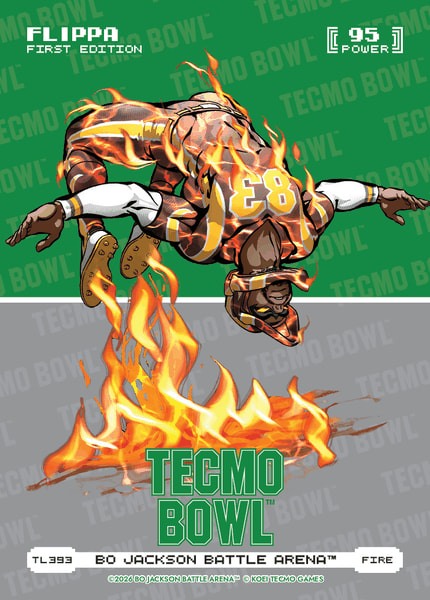 Fire Tecmo Bowl Logofoil