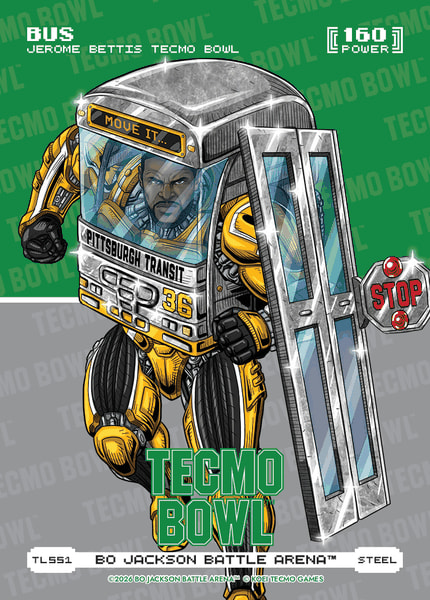 Steel Tecmo Bowl Logofoil
