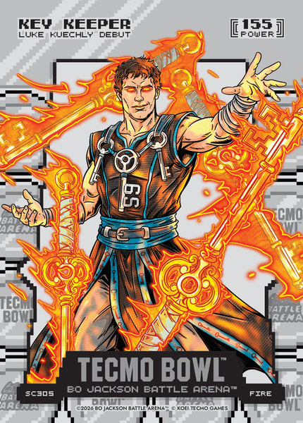 Fire Silver Coin Flip Battlefoil