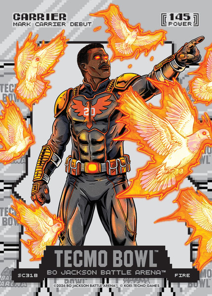 Fire Silver Coin Flip Battlefoil