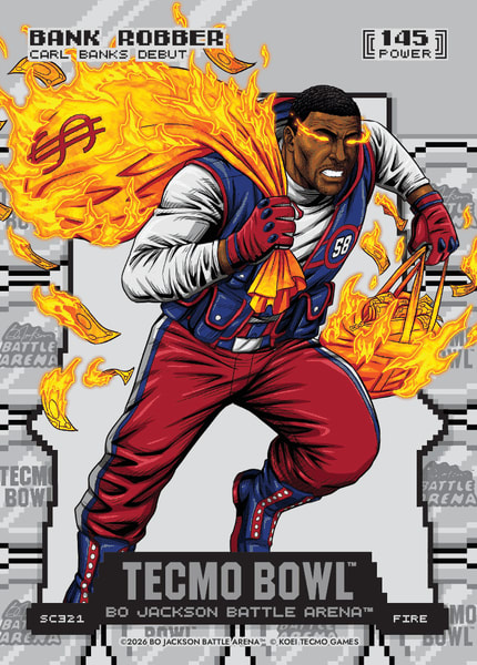 Fire Silver Coin Flip Battlefoil