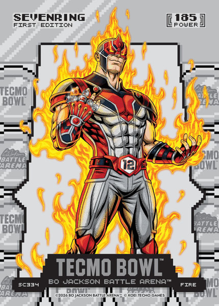 Fire Silver Coin Flip Battlefoil
