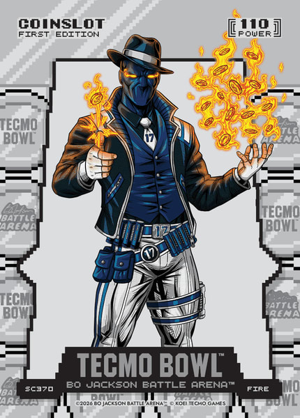 Fire Silver Coin Flip Battlefoil