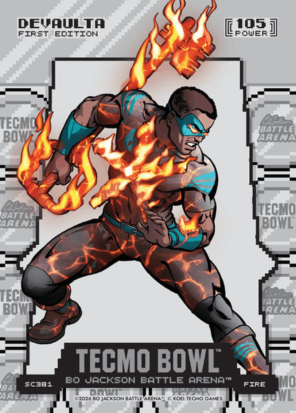 Fire Silver Coin Flip Battlefoil