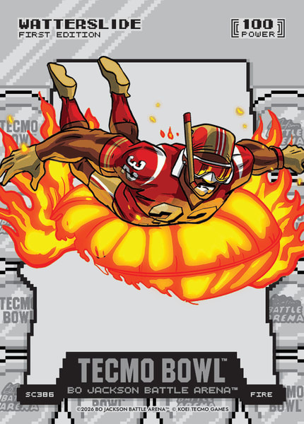 Fire Silver Coin Flip Battlefoil
