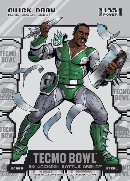 Steel Silver Coin Flip Battlefoil