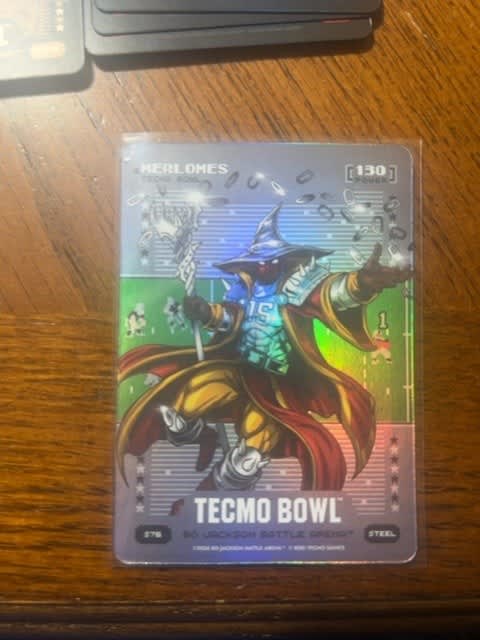 2026 Bo Jackson Battle Arena Merlomes (Patrick Mahomes) Steel Silver Battlefoil #S76