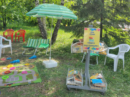 "Библиотека на траве": "читальные залы" на открытом воздухе появились летом в Томске