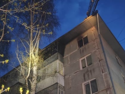 Женщина и девочка получили отравление при пожаре в томской пятиэтажке