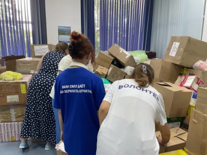 Молодогвардейцы сформировали гуманитарный груз для жителей подшефной территории