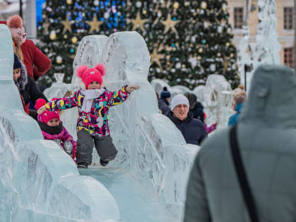 Томские волонтеры следят за порядком на городских елках