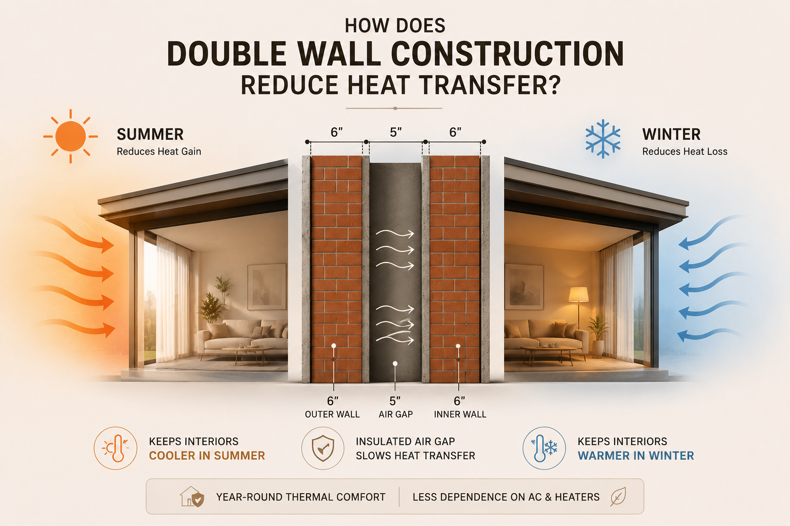 Climate-responsive residential architecture by New Arch Studios in Delhi NCR