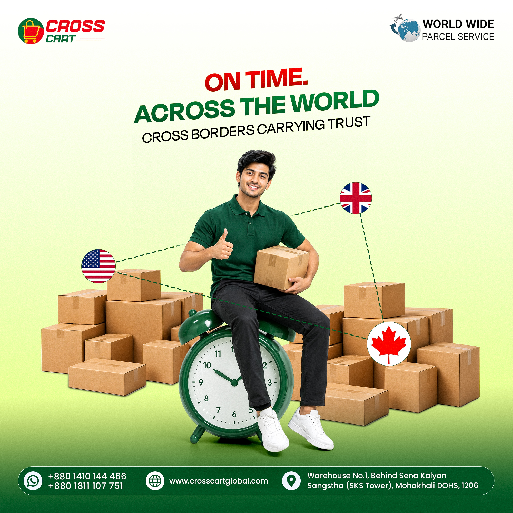 International Parcel Delivery from Bangladesh | Cross Cart Global