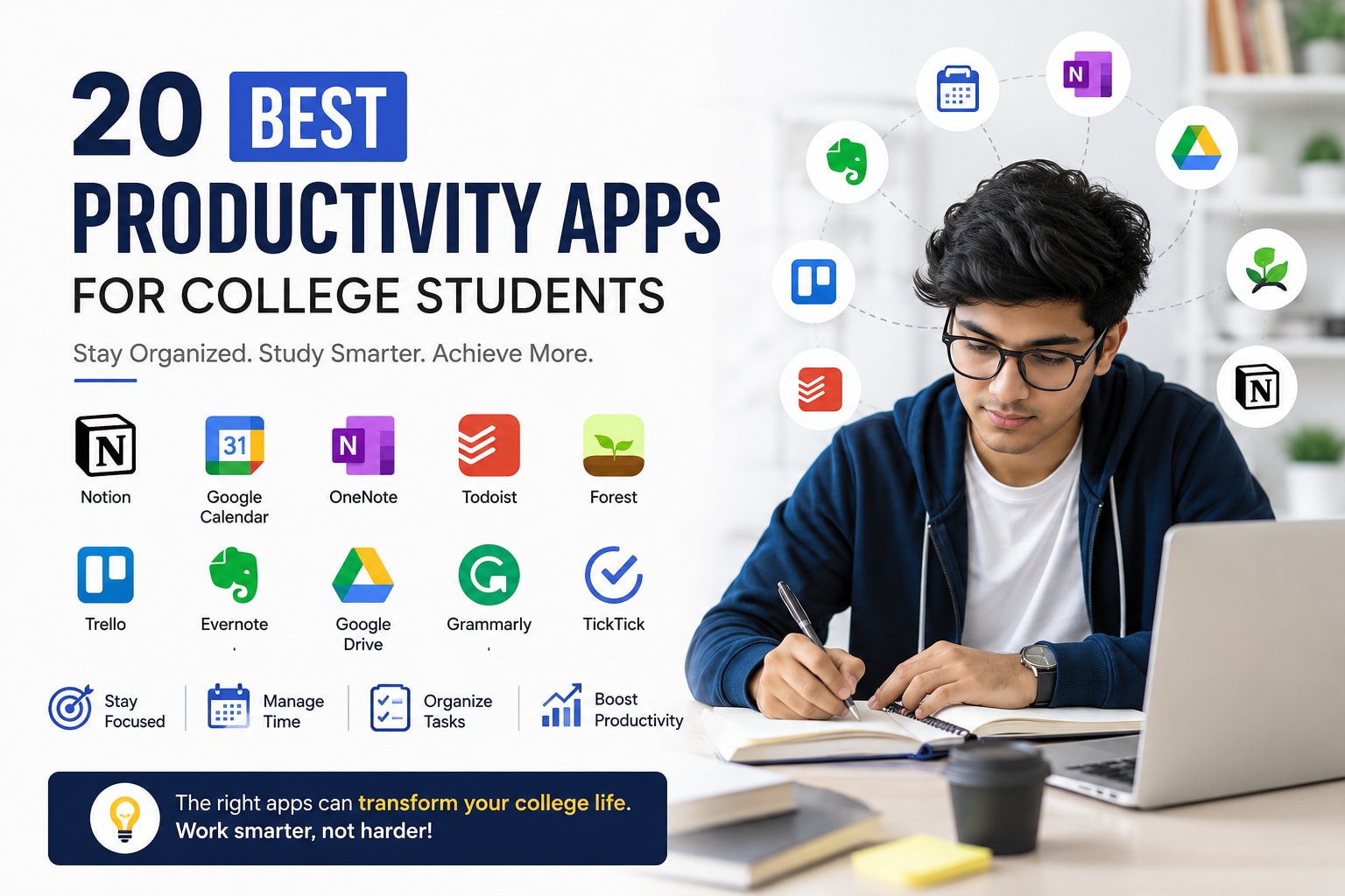 20 Best Productivity Apps for College Students
