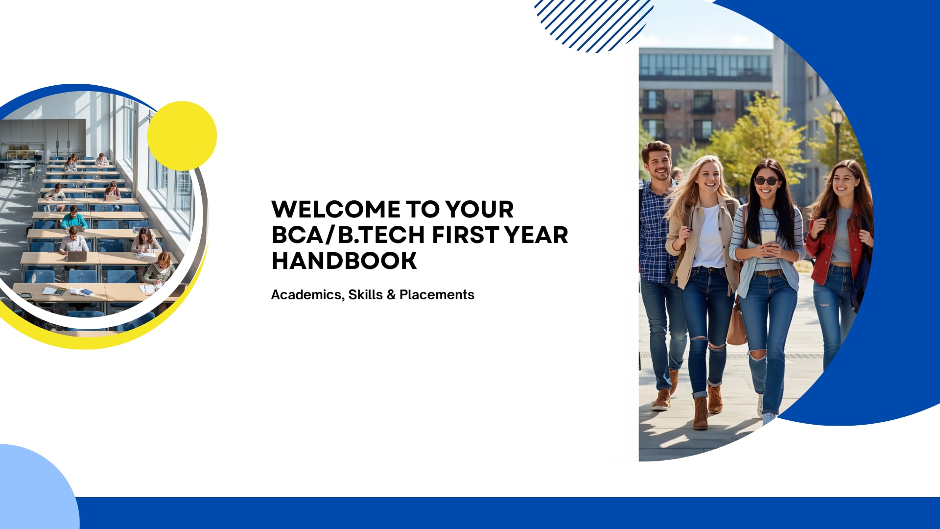 BCA/B.Tech First-Year Handbook: Academics, Skills & Placements
