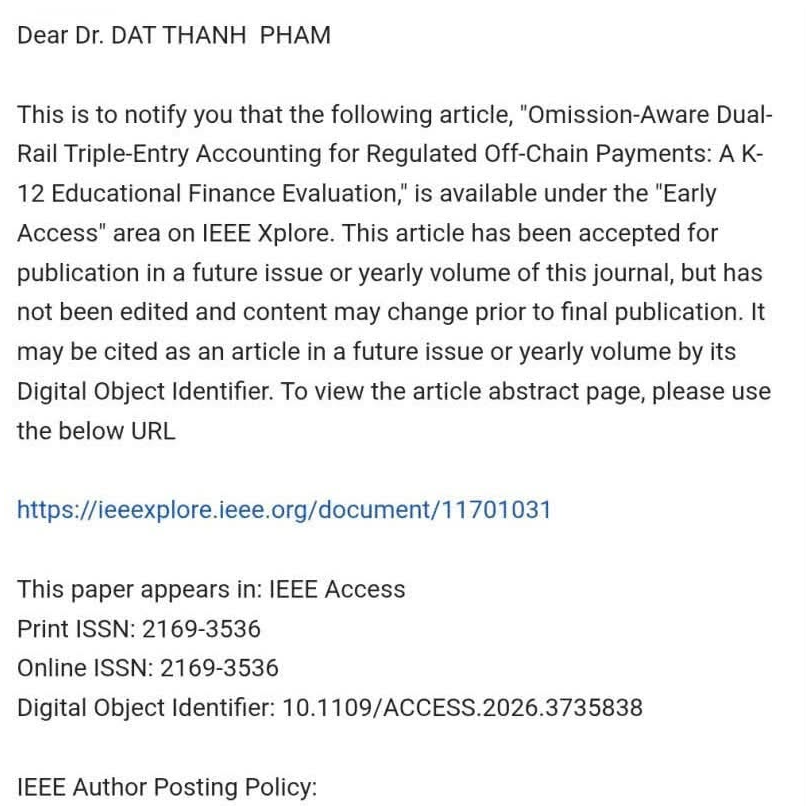 Omission-Aware Dual-Rail Triple-Entry Accounting for Regulated Off-Chain Payments: A K-12 Educational Finance Evaluation