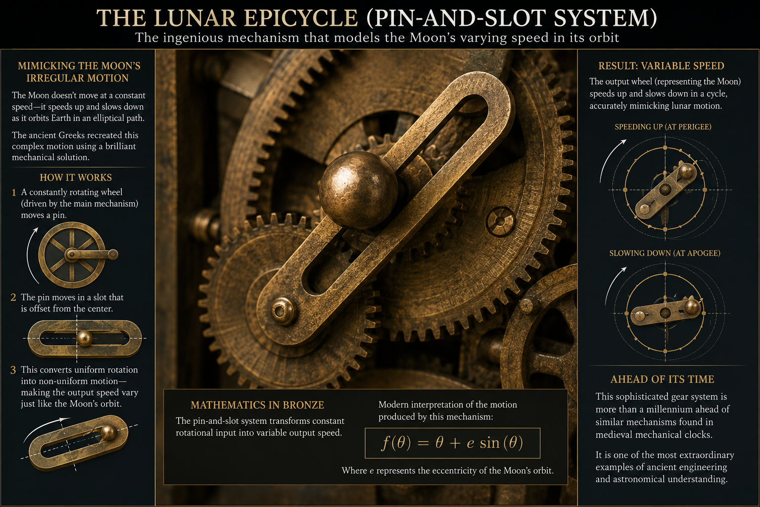 precision to track moon's irregular motion 