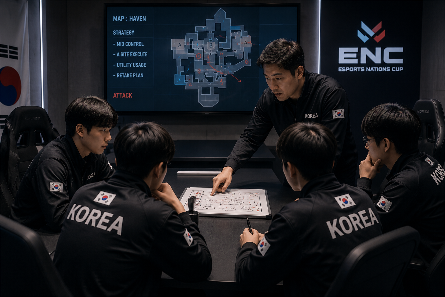 Korean team preparing