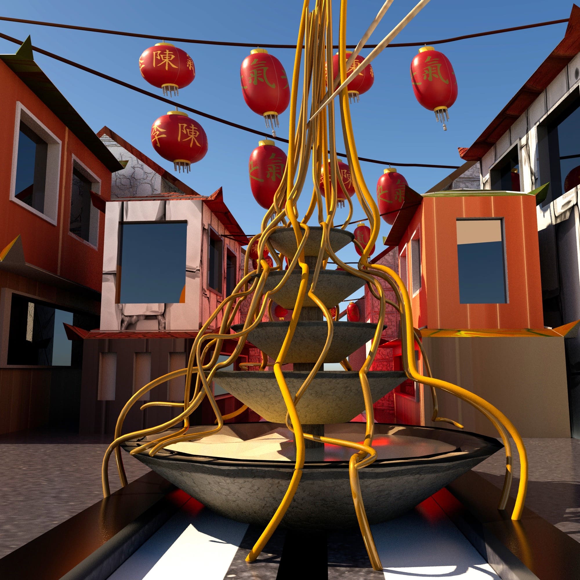 Noodle Fountain