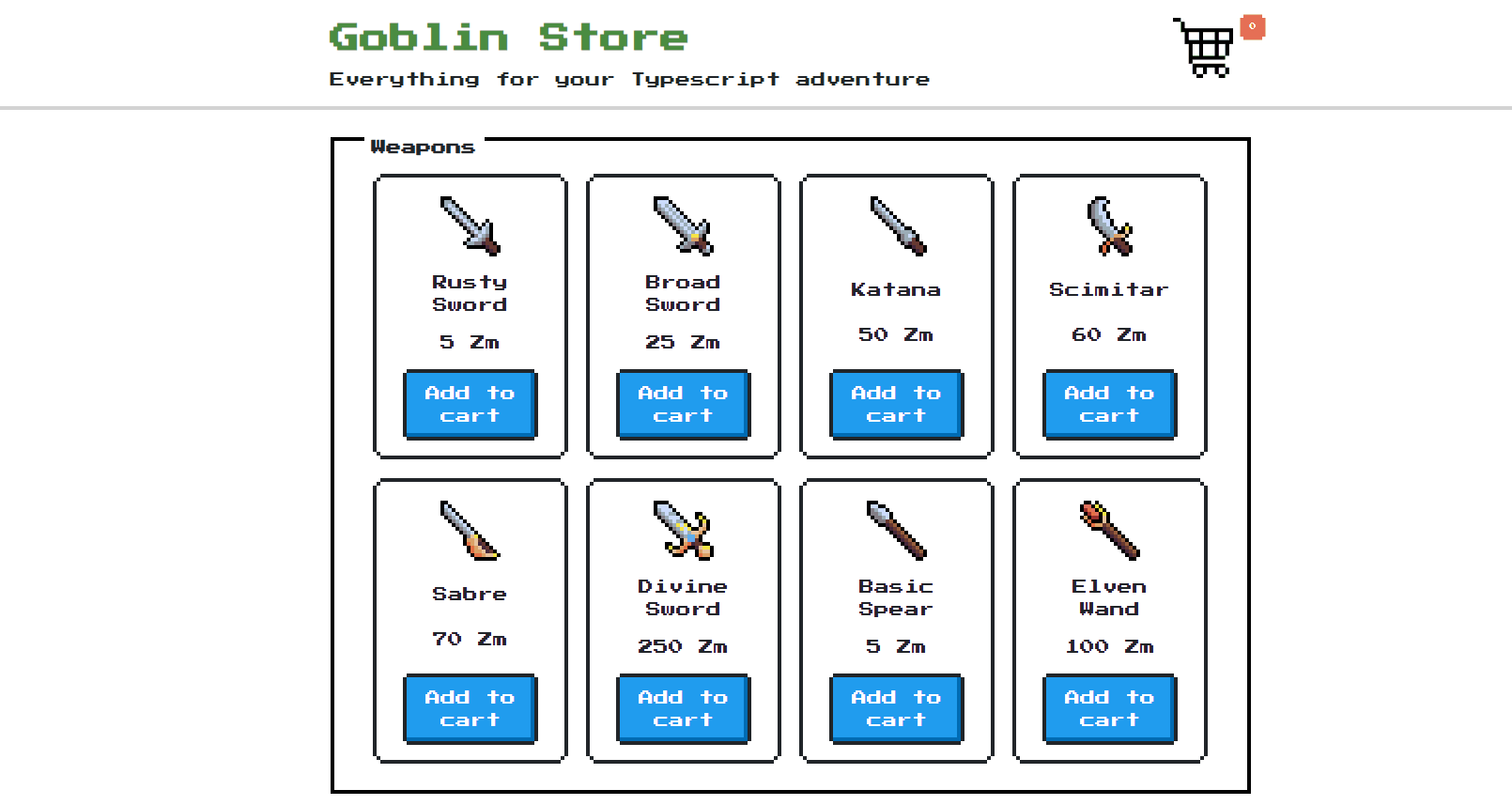 Lancement de l'application Goblin
