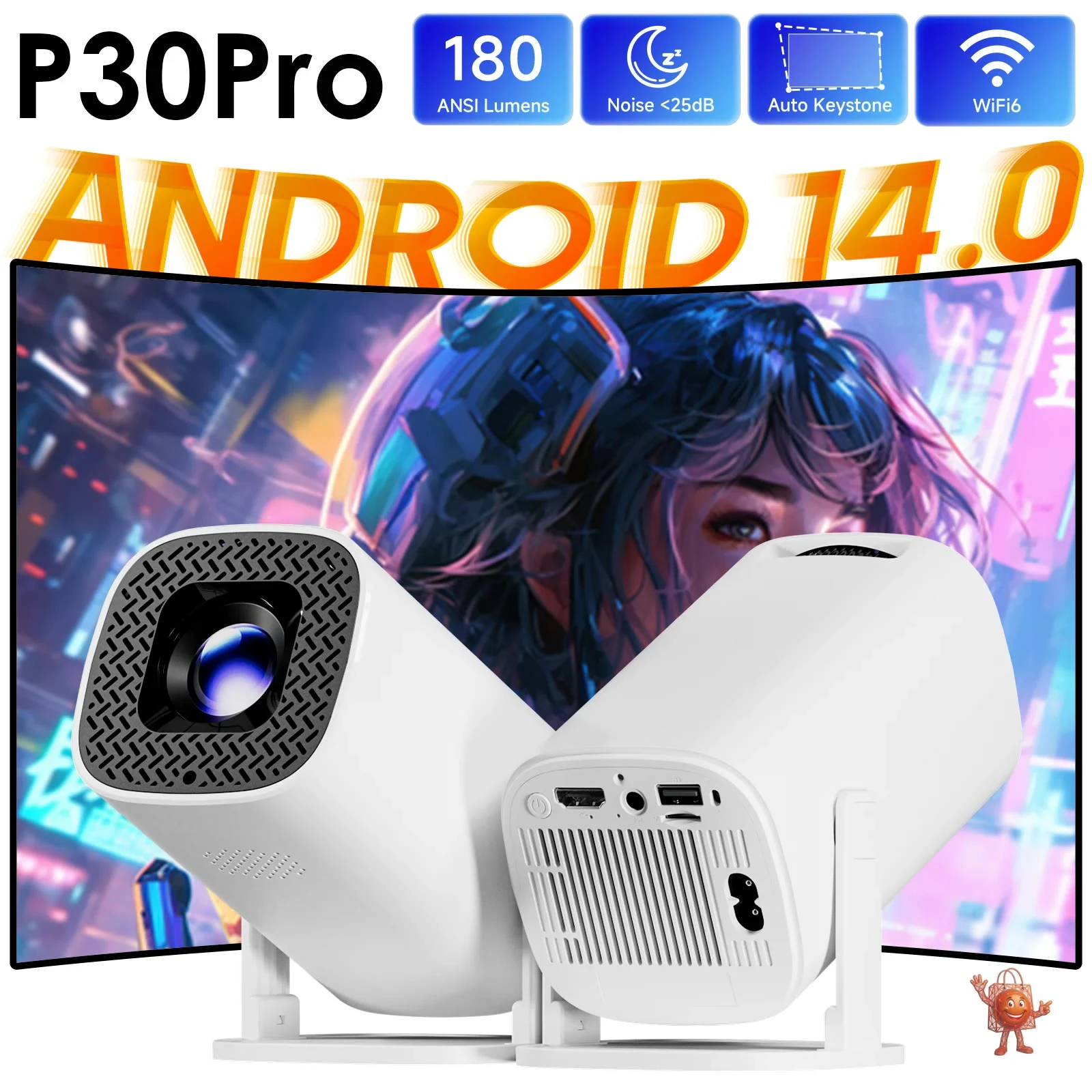 Proyector P30PRO Android 14: Mi Experiencia Honesta por Menos de €40