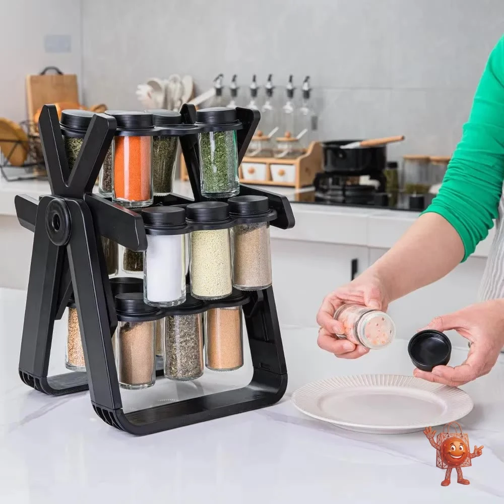 I Tested This 18-Piece Rotating Spice Rack System