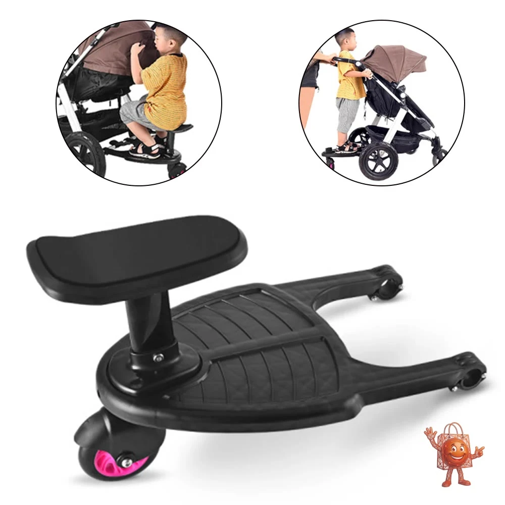 Universal Stroller Board with Seat: Game-Changer for 2+ Kids