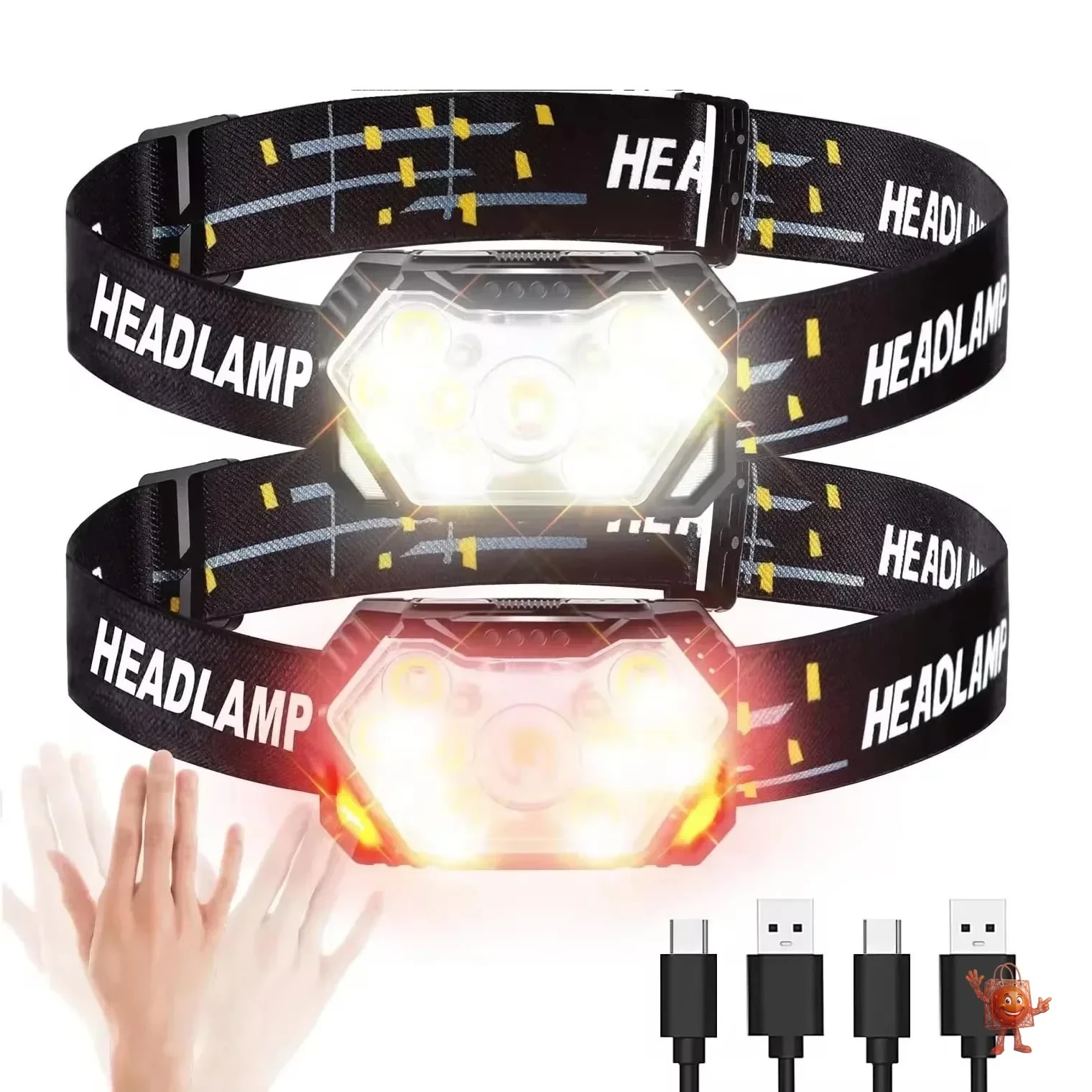 USB Rechargeable LED Headlamp with Motion Sensor for $5.04 Review