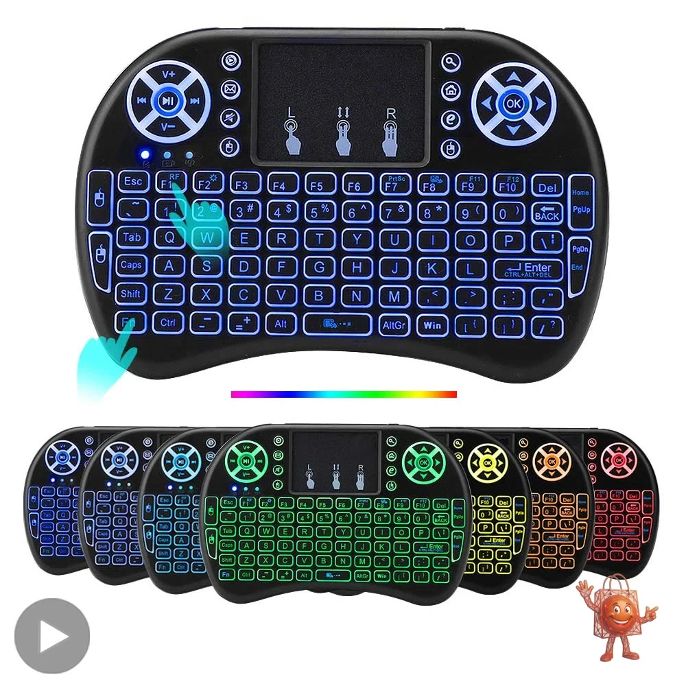Mini Teclado Inalambrico RGB con Touchpad - La Solucion Perfecta
