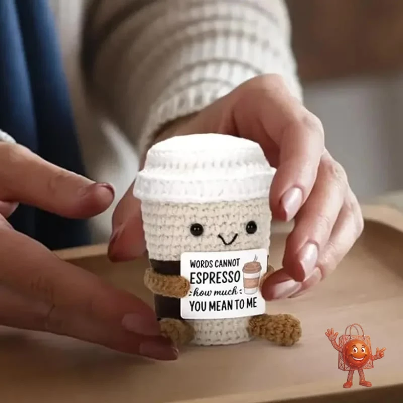 I tested this $2.77 crocheted coffee doll that's going viral