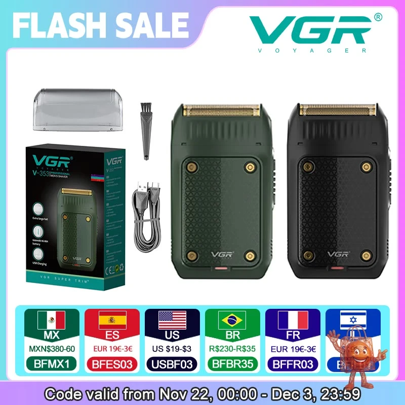 Probé esta afeitadora VGR V-353 por €7 - Mi opinión honesta