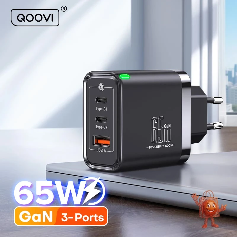 QOOVI 65W GaN Charger: Real laptop charging power for $12