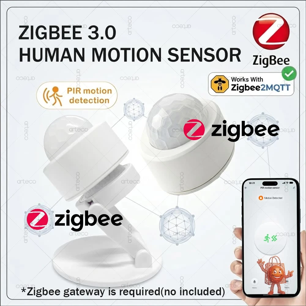 Sensor de Movimiento Zigbee 3.0 Mini PIR por Solo €2.11