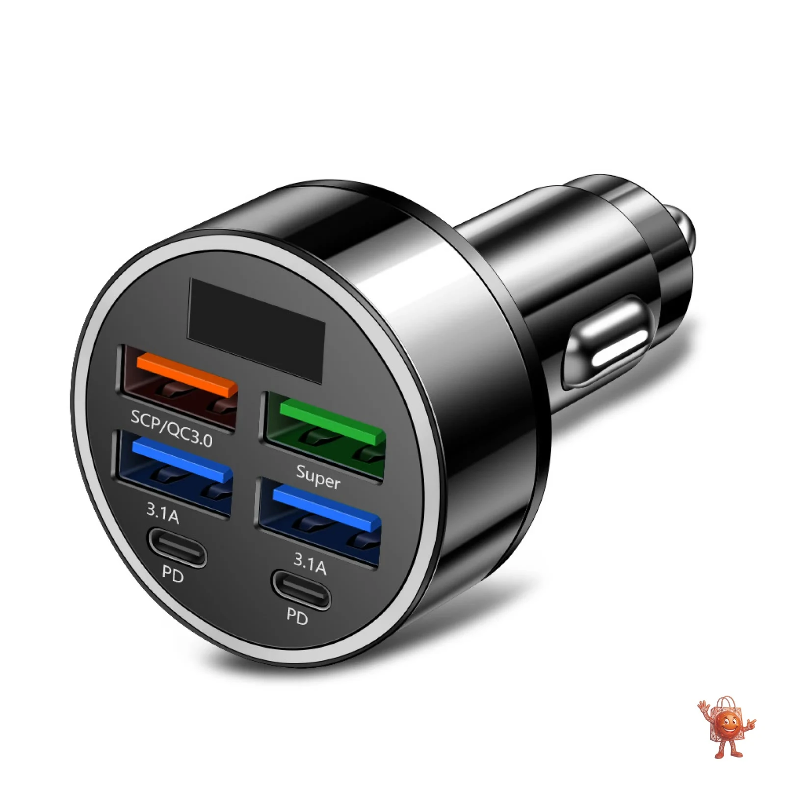 6-Port USB Car Charger with QC3.0 for $2.30 β Worth It?