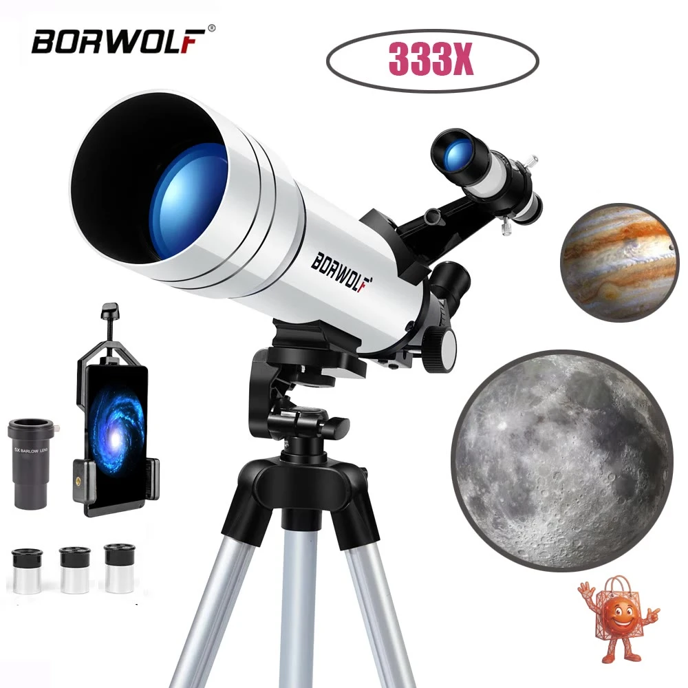 Telescopio BORWOLF 70400 a €60: ¿Vale la pena?