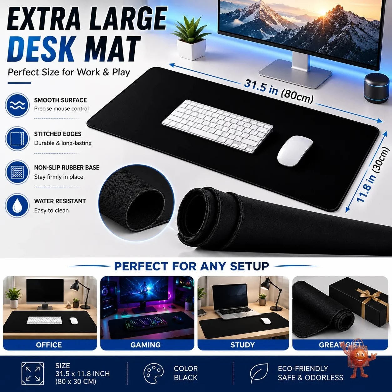 Mousepad gamer XL por menos de €9: ¿vale la pena?