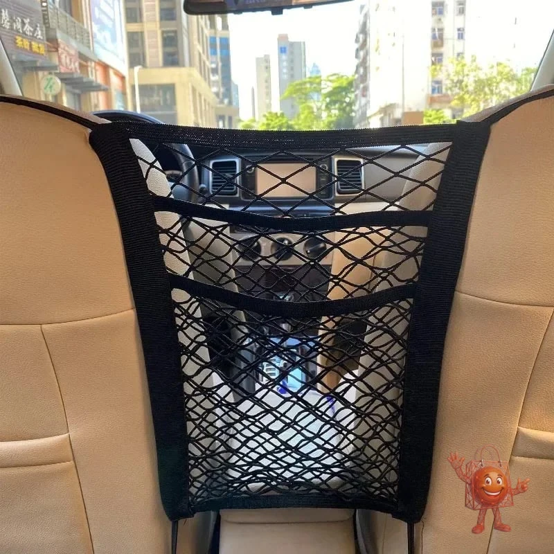 Red organizadora para el asiento trasero del auto: ¿vale $4?