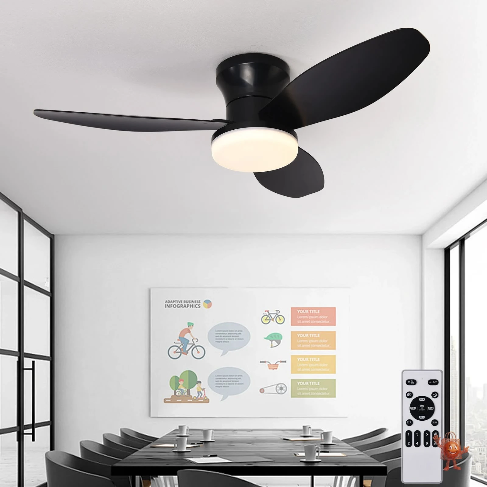 Ventilador de techo con luz LED por menos de €65: ¿vale la pena?