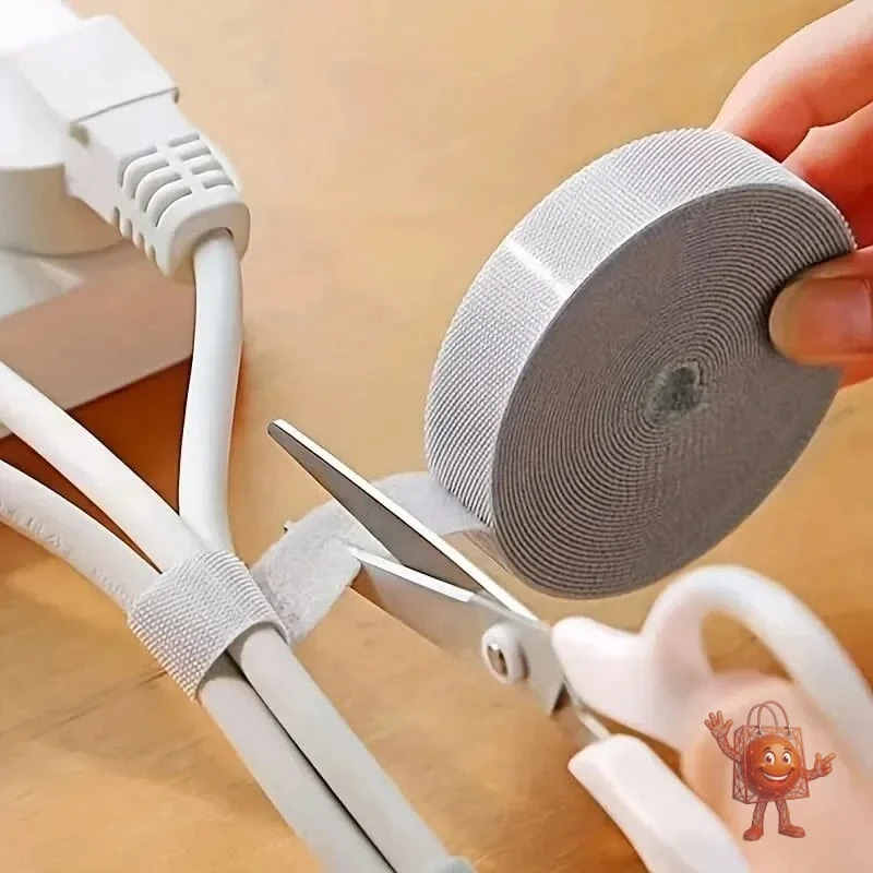 A $1 Velcro Cable Organizer Roll That Actually Works