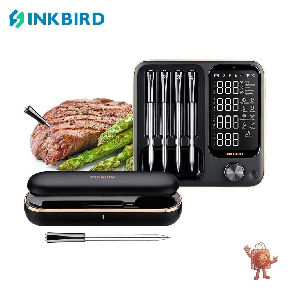 INKBIRD INT-14-BW: מד חום אלחוטי לבשר - בדקתי בשבילכם