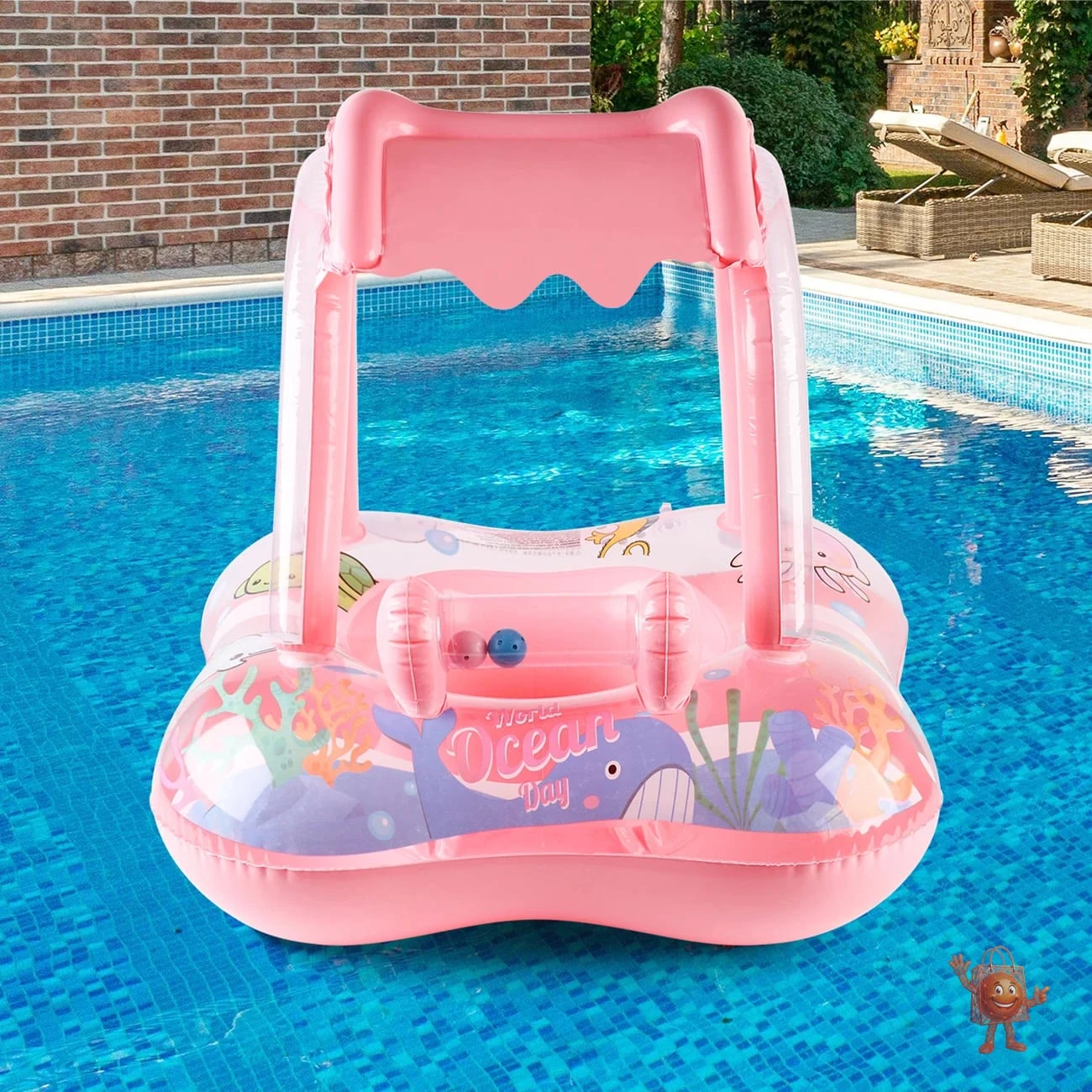 Flotador para bebé con techo solar por solo €14 en AliExpress