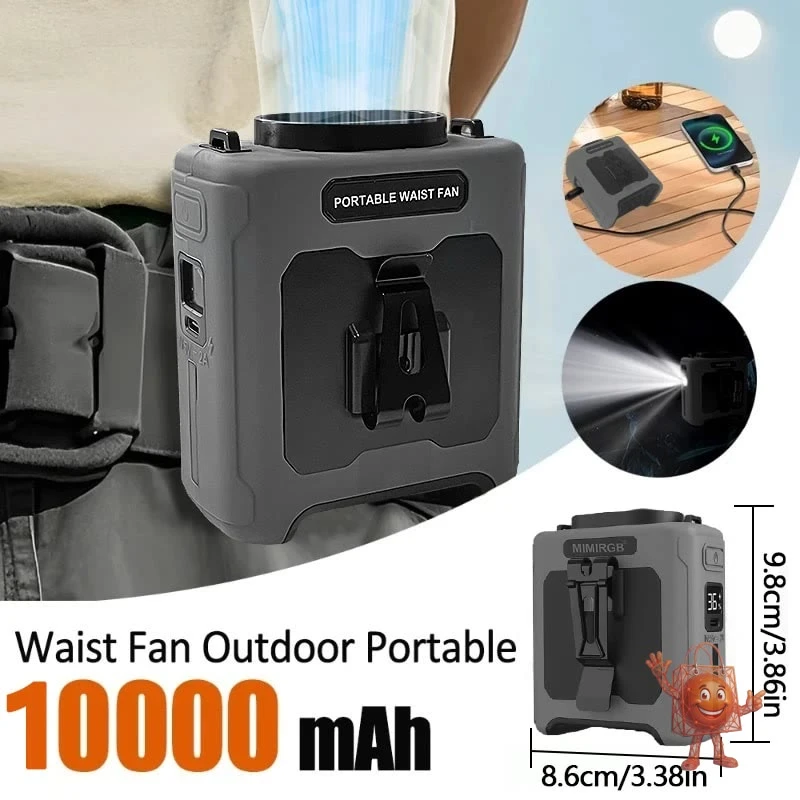 10000mAh Waist Fan with LED: Smart Buy or Cheap Gimmick?