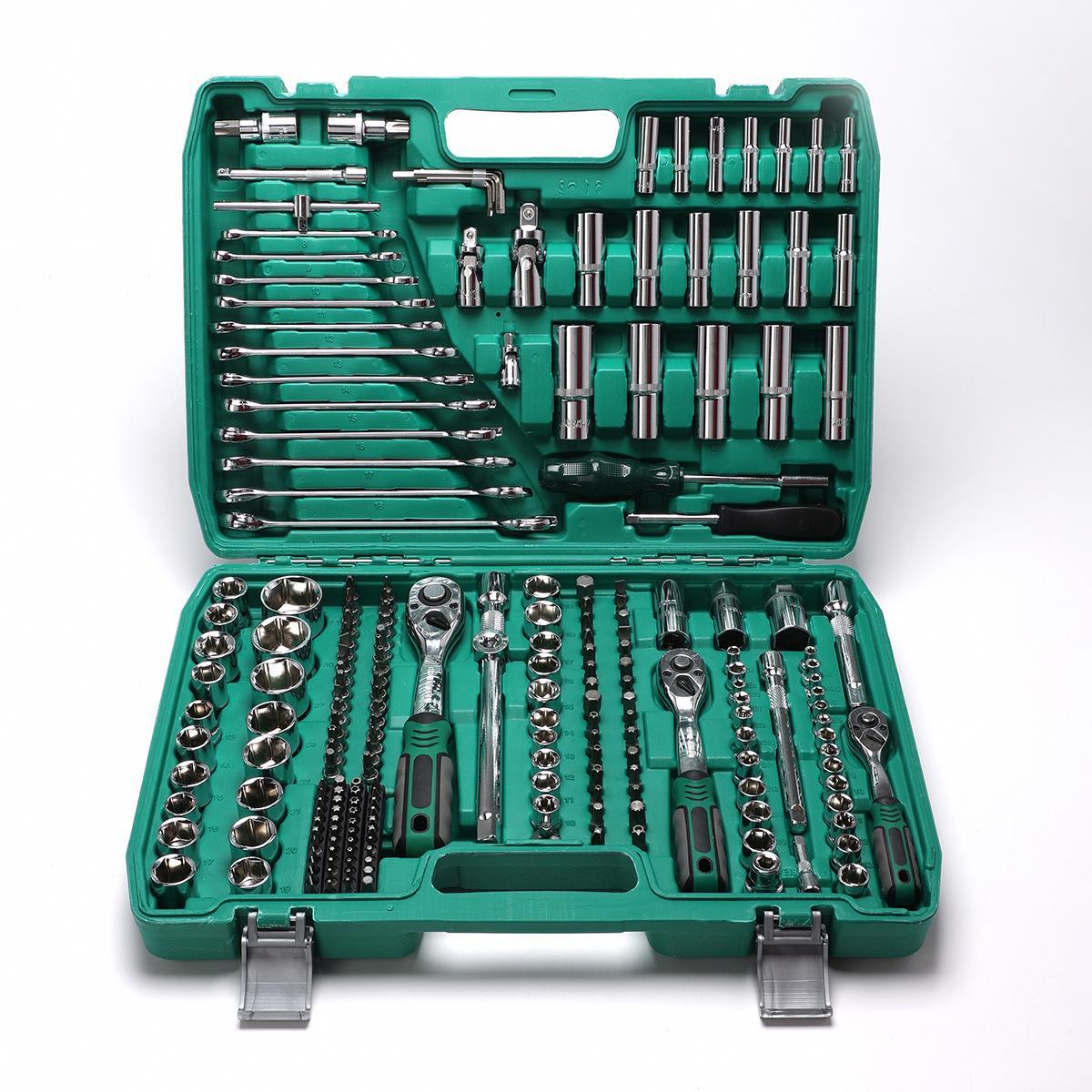 Kit d’Outils 216 Pièces pour Voiture & Moto
