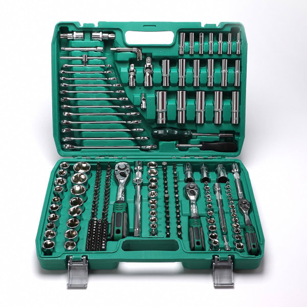 Kit d’Outils 216 Pièces pour Voiture & Moto