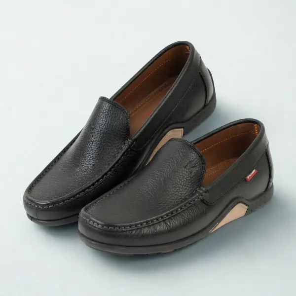 Mocassins en Cuir Grainé
