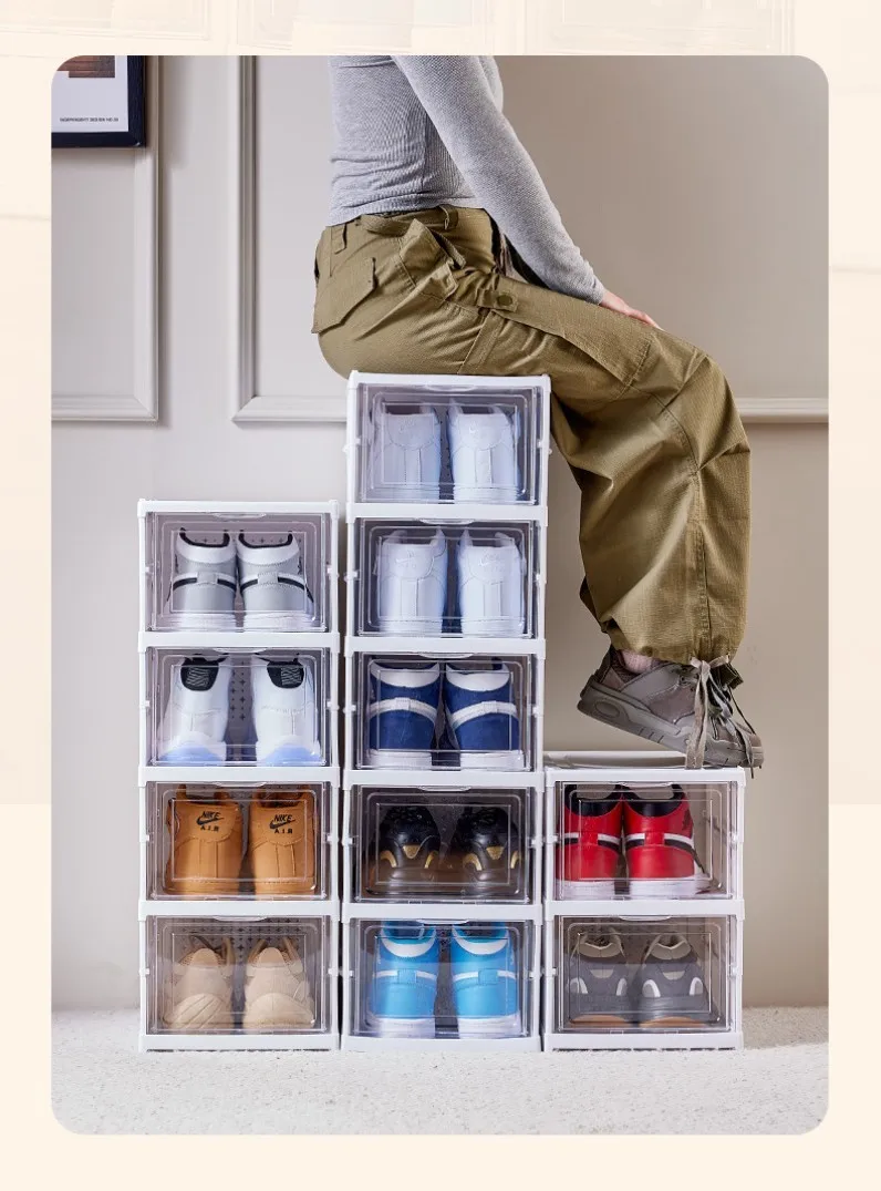 Boîte à Chaussures Pliante Multi-Niveaux 4