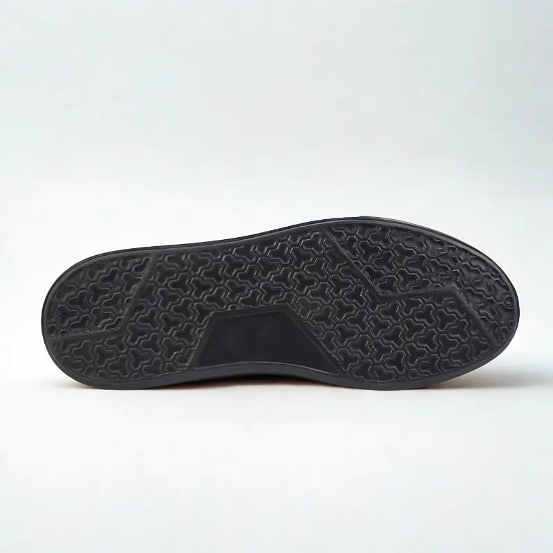 Basket en Cuir Noir 4