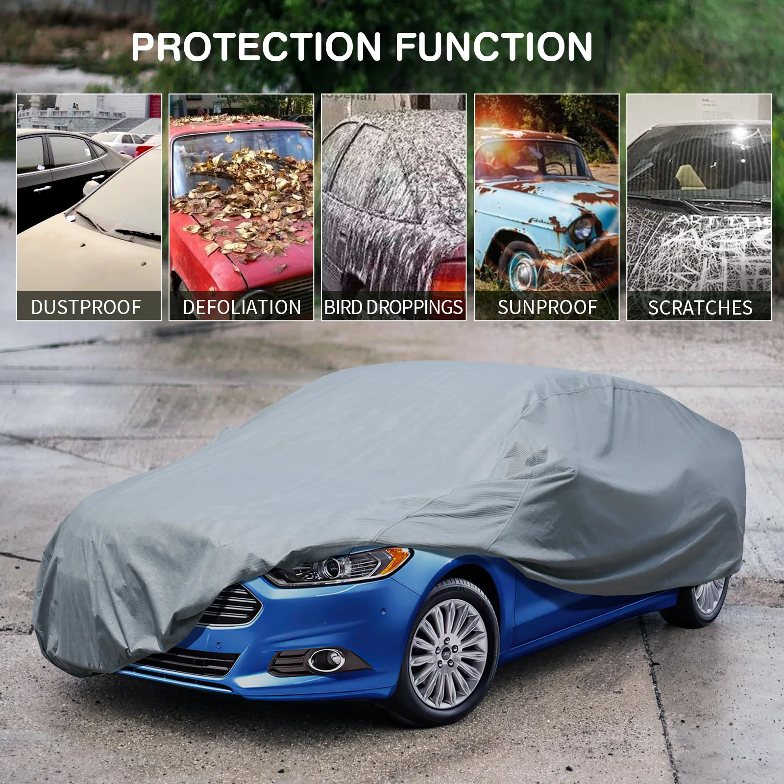 Bâche de Voiture Universelle Imperméable 4